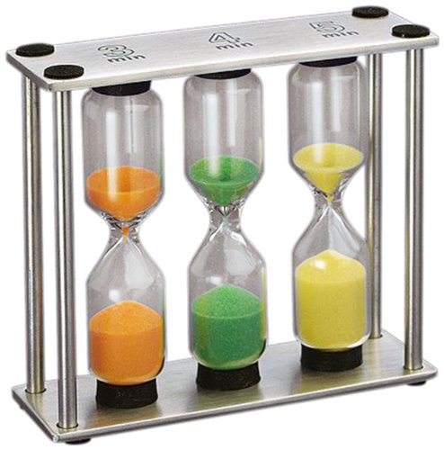 Cilio 201406 Sanduhr "Drei-Zeit" matt/Glas