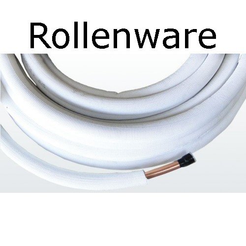Kältemittelleitung Isoliert Klimarohr Doppelrohr 15 Meter Rolle 1/4 3/8 Zoll - 4