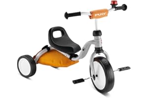 PUKY FITSCH Bundle | Lerndreirad ab 1,5 Jahren | Ergonomischer Verstellbarer Sitz | Sicherheit & Stabilität mit Float-Laufräder | Ideal für 80-95 cm Körpergröße