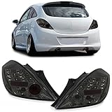 Schöne, aufwertende Optik - Eintragungsfrei - mit entsprechenden E-Prüfzeichen - Reflektoren sind bereits integriert - Inkl. Kabelbaum mit Originalstecker zum direkten Austausch der originalen Rückleuchten (Plug&Play) - LED Funktionen in: - Fahrlicht / Bremslicht - Neu und original verpackt - -