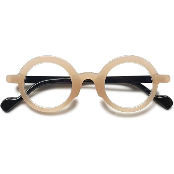 Kfdzsw Brillengestell Vintage - Runde Rainbow Optik In Gold