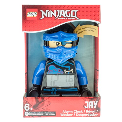 LEGO Unisex Wecker Digital Blue 9009433 - 5