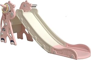 Lnhcrbs Kinderrutsche Outdoor, Kinder Rutsche Ist Sowohl für Den Innen- Als Auch für Den Außenbereich Geeignet, Kinderrutsche Indoor Ist Aus Hochdichtem Polyethylen Gefertigt, Geeignet Für Babys 1-3