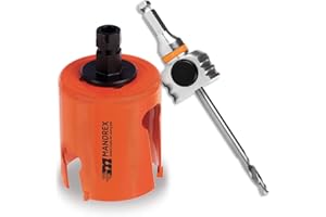 MANDREX SMART TOOLS FOR EVERY JOB Mandrex | Mehrzweck Lochsäge SuperXcut Hartmetallzähnen, 60mm Schnitttiefe, mit Aufnahme | MHMQ0068B+MX200024B | Ø 68mm