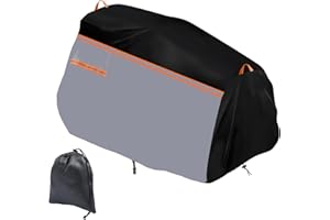 luolety Bâche de Tracteur à Gazon 600D, imperméable Anti-poussière résistante aux UV Coupe-Vent, Anti-Pluie Housse de Protection pour Tondeuse à Gazon d'extérieur(L183 x W137 x H117 cm)
