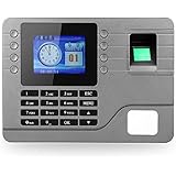 KKmoon Biometric Fingerprint Password Attendance Machine Employee Checking-in Recorder 2.8 inch LCD Screen DC 9V Time Attendance Clock