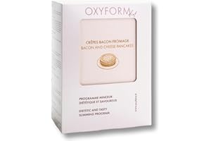 OXYFORM BY OXYLENT Laboratoires Oxyform I Crêpes Protéinée Repas I Préparation Riche Protéine Poudre Sportifs I Pancakes Ideal Masse Musculaire I Pancake Faible Teneur Sucre I 12 Repas I Goût Bacon Fromage I 300 g