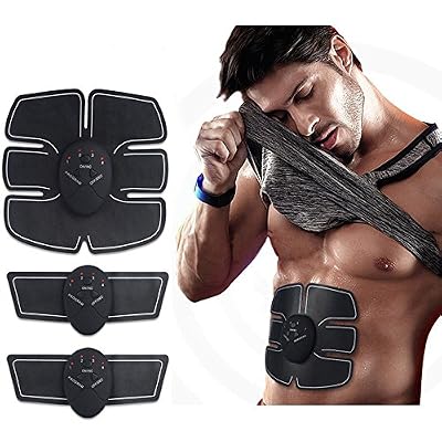 Everteco Electrostimulateur Musculaire, EMS Ceinture Abdominale Bras et Jambes ABS électro-stimulation Muscle Trainer Sans Fil Corps Gym Workout Home Bureau Équipement de Fitness pour Abdomen Bras Jambe Entraînement Hommes Femmes