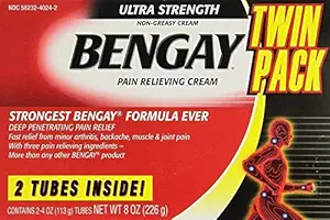 BENGAY Ultra Strength Relief Cream Topical Analgesic For Arthritis, Muscle, Joint and Back 226g (PACK OF 2)