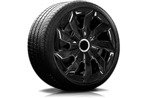 ‎AUTOTEPPICH STYLERS 14" 14 Zoll Radkappen Radblenden RKSTI Schwarz (Farbe und Größe wählbar!)