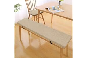 Edumov Seat Cushion, Bench Cushion, Cushion for Garden Bench and Hollywood Swing, Garden Bench Cushion for Garden Furniture, Bench Cushion Seat Cushion (100 x 35 x 5 cm, Beige)