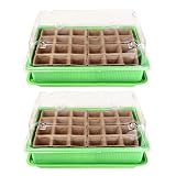 Schramm® Lot de 2 serres de Culture 27 x 19 x 11 cm pour 48 Pots de Culture