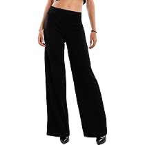 Pantaloni Fondo Costine Elastiche Pantaloni Donna A Gamba Dritta Stylo - Confezione Da 2, Costine Elastiche, Nero/blu, Taglie 8-26 Fitline Beauty - Foto 3