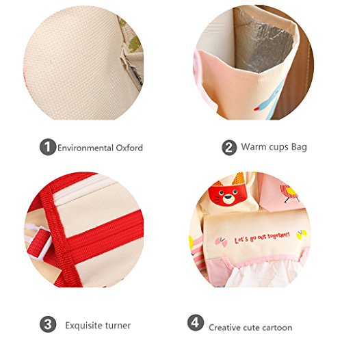 Auto Rücklehnentasche Organizer Multi-Tasche Flasche Kühltasche Auto Zubehör Utensilientasche - 5