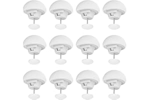 GENERIC Corsehild 12 PCS Mushroom Duvet Clips Non-Slip Duvet Cover Holding Clips Duvet Pins to Keep Duvet in Place, Comforter Clips Quilt Holder Fixator for Blanket Bed Sheet Curtain Socks Mattress (White)