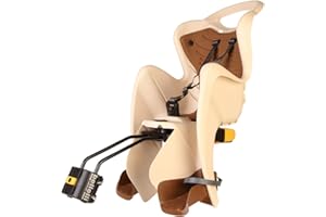 B BELLELLI Mr Fox - Seggiolino Posteriore per Bicicletta, per Bambini Fino a 22 kg, da 3 a 8 Anni