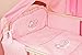 3 Piece Baby Nursery Bedding Set - SLEEPING BEAR To Fit (Cot Bed 140X70, Pink Check)