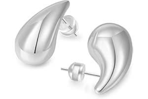 MOROTOLE Orecchini a cerchio d'oro per le donne, orecchini a buca leggeri e ipoallergenici con orecchini a goccia placcati in oro 14K Dupes per le donne alla moda