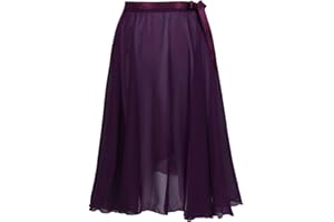 iiniim Longue Jupe de Sport Femme Fille Jupe de Danse Ballet Latine Mousseline Jupe de Plage Ete Jupe de Skate Gymnastique Gym Patinage Yoga Pilates Taille Haute