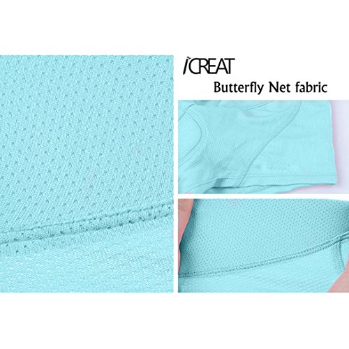 iCreat Damen Radunterhose Bike Fahrradunterwäsche Unterwäsche Briefs mit Sitzpolster Rosa S/M/L/XL/2XL - 3