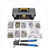 【La cantidad de productos es suficiente】 Las tuercas remachadas se pueden instalar en muchos tipos diferentes de materiales, incluidos acero, plástico y fibra de vidrio. Cada juego incluye muchos pedazos de tuercas remachables para que no tengas que ir a la ferretería buscando tuercas remachables por un tiempo