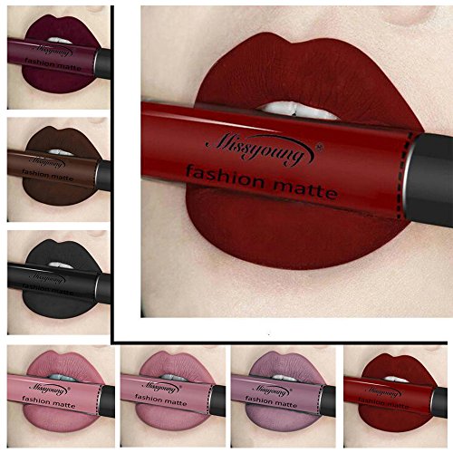 Pintalabios Mate Larga Duracion Labial de Maquillaje Profesional 12 Colores para Niñas por ESAILQ