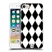 Produktbild Head Case Designs Diamanten Schwarz-Weiss Muster Harte Rueckseiten Huelle kompatibel mit iPhone 7 / iPhone 8