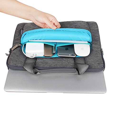 WIWU 15 Zoll Segeltuch Aktentasche Laptop Tasche Beutel mit Handgriff und Schultergurt Handtasche Aktenkoffer f  r MacBook Pro Tablet Notebook Busines