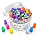 Produktbild Push Pin Magnete - 65 Stück farbig sortierte Küchenmagnete - Neodym Mini Kühlschrankmagnete stark, Robuste Push Pins - Perfekt für Klassenzimmer Karte Trocken Löschen Whiteboard Magnete, Lehrermagnete