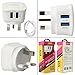 LDNIO Power Portable Travel USB Chargers Wall Charger Outlet Tap 2 USB Port For Android Smart Phones, iPhones, iPad, Mp3,Tablet (UK PLUG) RS.599.00