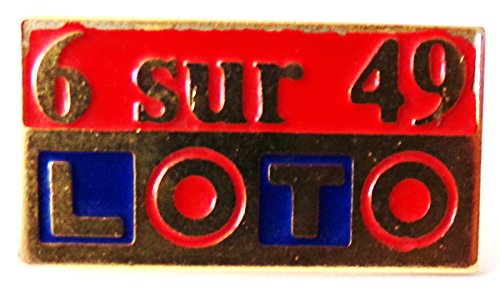 Preisvergleich Produktbild Loto - 6 sur 49 - Pin 25 x 13 mm