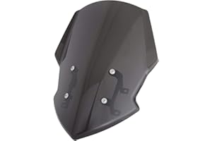 FATEXPRESS Motorcycle Windscreen Windshield Flyscreen Fairing Airflow Wind Deflectors Screen Protector for Yamaha MT FZ 07 MT-07 FZ-07 MT07 FZ07 BJ Accessories 2018 2019 2020 18 19 20 (Smoke)