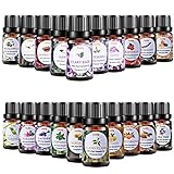🎁 Los 20 mejores aceites esenciales como mejor regalo: Naranja dulce, Limoncillo, Árbol de té, Menta, Eucalipto, Lavanda, Bergamota, Incienso, Limón, Romero, Canela, Ylang-Ylang, Geranio, Pomelo, Clavo, Salvia, Patchouli, Jazmín, Madera de sándalo, Vainilla. Aromas especialmente seleccionados para obtener un espacio agradable, relajante y sensual. Presentado en una bonita caja como un regalo perfecto para su familia o amigos.
