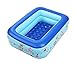 Produktbild Kinder Karikatur PVC aufblasbaren Pool Kind Planschbecken Badewanne Quadrat Qualität für Kinder (Farbe zufällig) , 120cm