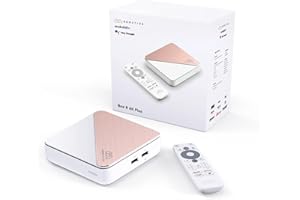 Nonic [Test SEHR GUT *] Homatics Box R 4K Plus Android TV Box - Smart TV Streaming Receiver, Dolby Atmos, Google Zertifiziert, Netflix 4K, Prime Video 4K, Disney+ 4K, Gigabit, WiFi HDMI Kabel