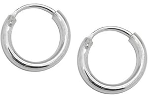 SoulCats® Orecchini a Cerchio Orecchini a Cerchio in Argento Sterling 925 Viennagold Orecchini argentati 8 12 16 20 25 mm