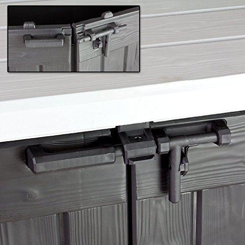 Koll Living Gartenbox Mülltonnenbox Gerätebox Schuppen für 2x 240 Liter Mülltonnen Gratis nur bei uns : inkl. Vorhängeschloss - 6