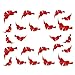 DDLBiz® Red Bows Design Nail Tip Art Water Transfers Decal Sticker (XF1365)