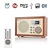Produktbild InstaBox i50 Holz Digital Multifunktions-Lautsprecher mit Bluetooth FM Radio Wecker MP3-Player unterstützt Micro SD / TF-Karte und USB mit Fernbedienung