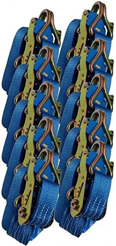10 X Ratchet Tie Down Strap Heavy Duty 6 M Metre X 35mm Trailer Lorry CS/R106X10