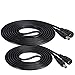 Produktbild SoulBay 2 Stück 5,5 x 2,1 mm Stecker DC Kabel Verlängerung für Netzadapter CCTV Wireless IP Kamera LED Strip, 1 m und 2 m