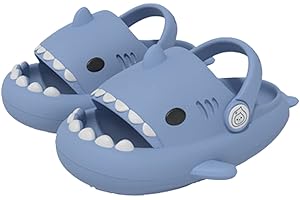 JANGZIIA Ciabatte Squalo Bambino Cartone Animato, Pantofole Antiscivolo Estive per Ragazzi e Ragazze, Scarpe da Acqua Antiscivolo per Piscina da Spiaggia, Pantofole Leggere da Esterno per Interni Sandali