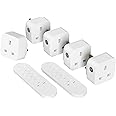 Remote Control Plug Socket, Wireless Light Switch, 5 Pack Sockets and 2 Remote