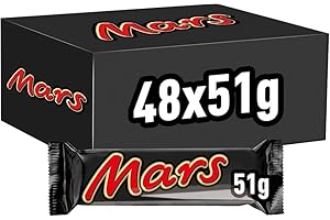 Mars Milk Chocolate, Caramel & Nougat Bars Bulk Box, 48 Bars of 51g