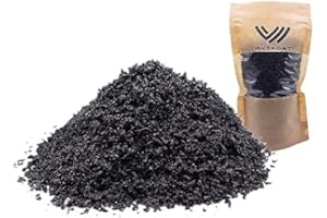WYSKONT Aquarium Kies Schwarz - Aquarium-Sandkies 5 kg – 1-3 mm – Aquarium Kies - Aquarium Deko – Aquarium Bodengrund - Quarzsand - Aquarium Dekoration