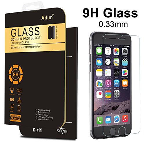 iPhone 8 7 6s 6 Screen Protector,[4.7]by Ailun,Tempered Glass,3D Touch Compatible,2.5D Edge,Anti-Scratch,Case Friendly-Siania Retail Package