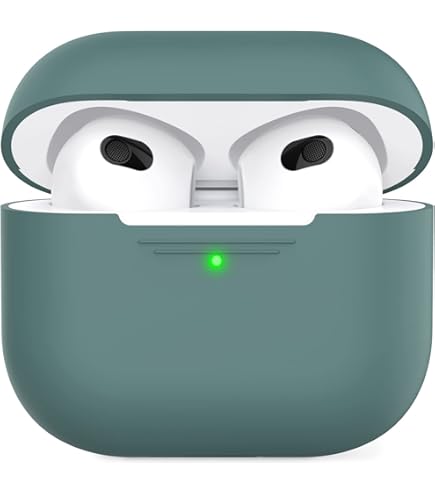 KOKOKA Coque Étui Protecteur Compatible Avec AirPods 3, Housse De Protection En Silicone Anti-Choc, Souple, Antidérapant Etui De Protection Pour