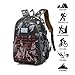 Produktbild WUZHENG PUBG Backpack Level 3, Camouflage Black Laptop Daypack Rucksack, Laptop-Rucksack mit USB-Aufladung für Wandern, Klettern, Camping, Hochschule,LightGray