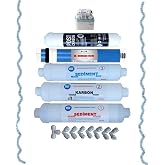 İnline Sistem T&uuml;m Kapalı Kasa Su Arıtma Cihazı Filtresi,5 li Filtre seti.