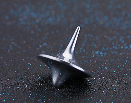 no brand AT Vintage Totem Accurate Spinning Top Zinc Alloy Silver Inexpensive Gift New - 4